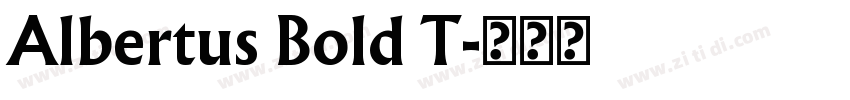 Albertus Bold T字体转换